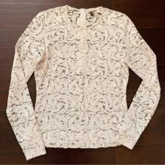 NWT L'AGENCE Pastel Pink See-Through Lace Blouse - Revolve Brand | Retails $345 - Picture 7 of 7